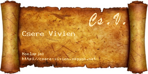 Csere Vivien névjegykártya