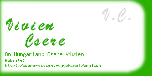 vivien csere business card